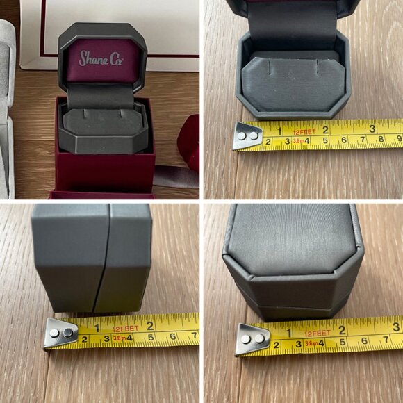 Shane Co Empty Jewelry Gift Box Paper Bags Ribbon Earring Bracelet Ring Cases - Picture 8 of 11